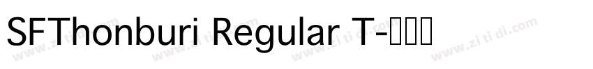 SFThonburi Regular T字体转换